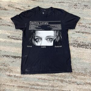 Destroy Lonely Y2K T-Shirt Love Lasts Forever Tour Small - RARE